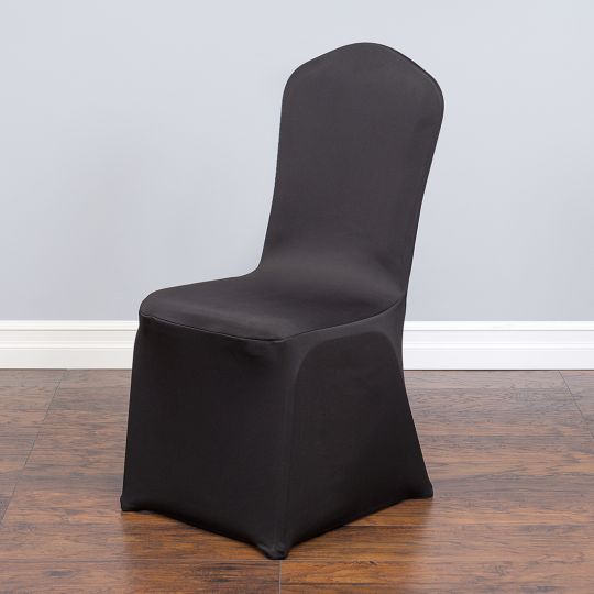 Supreme Spandex chair covers - Black - Event Decor Canada