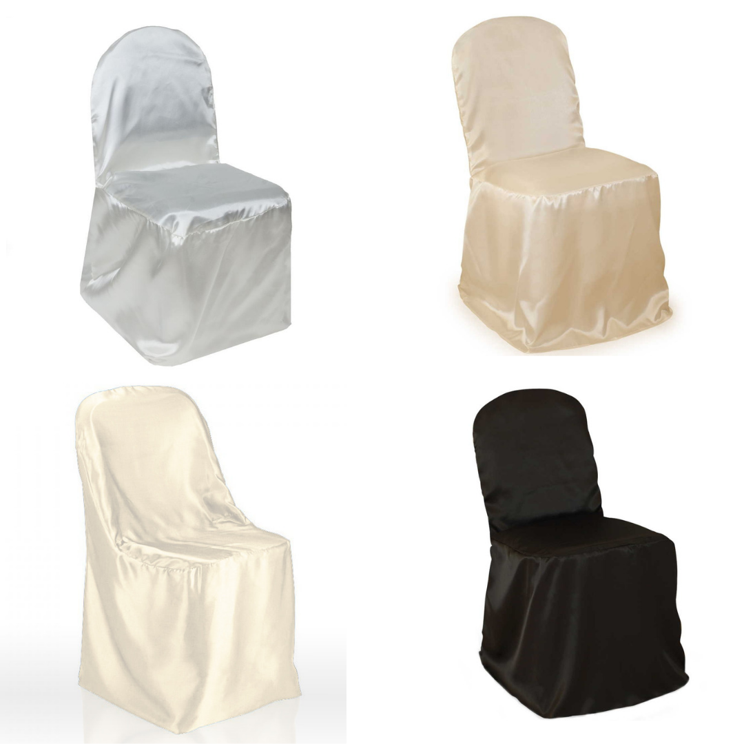 Premium Satin Banquet Chair Covers Event Decor Canada